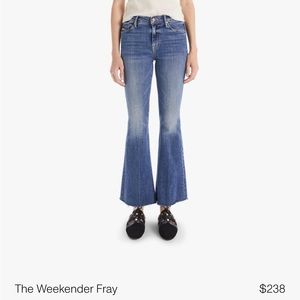 MOTHER Weekender Fray WALKING ON COALS Size 26